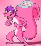  abstract_background disembodied_penis fur hair humanoid_penis invalid_color male mammal penis pink_eyes pink_fur pink_hair purple_hair ratte rodent rsyk solo squirrel thought_bubble 
