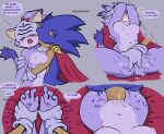 anthro areola armor blaze_the_cat blue_body blue_fur blush blush_lines bodily_fluids breasts breath cape clothing domestic_cat drooling duo english_text eulipotyphlan felid feline felis female fingering floating_hearts foreplay fur genitals gloves handwear heart_symbol hedgehog hi_res male mammal nude nude_anthro nude_female open_mouth penetration penile penile_penetration penis purple_body purple_fur quavernsfw quills_(anatomy) saliva sega sex sir_percival_(sonic_and_the_black_knight) sonic_and_the_black_knight sonic_storybook_series sonic_the_hedgehog sonic_the_hedgehog_(series) sweat text thought_bubble thoughts