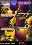  big_ears bloodstone brothers claws cloud comic dialog ear_piercing english_text gem gem_(character) male nintendo open_mouth piercing pok&#233;mon pok&eacute;mon sableye shiny_pok&#233;mon sibling sunset text vibrantechoes video_games 