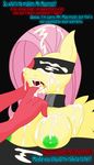  anthro anthrofied bdsm blindfold bound breasts collar couple cum cum_in_hair cum_in_mouth cum_inside cum_on_breasts cum_on_face cum_on_finger dialog duo english_text equine female finger_in_mouth fluttershy_(mlp) friendship_is_magic hair horse jrvanesbroek male mammal my_little_pony nipples pegasus pink_hair pony slave text wings 