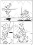 battle comic demon english_text goblins horn human male mammal muscles sword text thunt weapon webcomic 