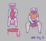 4_fingers absurd_res animal_genitalia animal_penis anthro ball_growth balls balls_expansion big_balls big_penis blush blush_lines bodily_fluids bulge canid canine canine_genitalia canine_penis canis clothed clothing dawgluvr digital_media_(artwork) drooling erection expansion fingers fur genital_expansion genital_fluids genital_growth genital_outline genitals growth hi_res huge_balls huge_penis hyper hyper_balls hyper_genitalia hyper_penis knot leaking leaking_penis leaking_precum male mammal meme nipples no_nut_november nude nude_anthro open_mouth penis penis_expansion penis_growth penis_tip precum saliva sheath simple_background solo sweat sweatdrop tail through_underwear unsheathing white_body white_fur