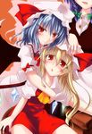  bad_id bad_pixiv_id flandre_scarlet gisyo hug izayoi_sakuya multiple_girls remilia_scarlet siblings sisters touhou 