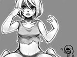  1girl greyscale hunter_(left4dead) left_4_dead monochrome short_hair swan_(doesu) tears torn_clothes witch_(left4dead) zombie 