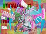  abstract bodysuit copyright_name full_body hatsune_miku helmet looking_at_viewer machinery mecha number solo tro vocaloid 