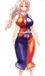  binayu braid breasts large_breasts shirt silver_hair skirt solo taut_clothes taut_shirt touhou wide_hips yagokoro_eirin 