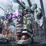  arm_cannon artist_request battle beam_rifle building crossbone_vanguard damaged debris den&#039;an_gei destruction dirty dust_cloud earth_federation_space_forces energy_gun explosion f71_g-cannon fake_screenshot flying gundam gundam_f91 gundam_perfect_file machinery mecha mecha_focus missile missile_pod mobile_suit no_humans o&#039;neill_cylinder official_art realistic robot science_fiction shoulder_cannon smoke space_habitat spacecraft_interior thrusters weapon 