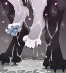 4_toes absurd_res ambiguous_gender anthro bodily_fluids bukkake chatski claws cum cum_between_toes cum_drip cum_on_feet cum_on_ground cum_on_leg cum_on_self cum_on_soles cum_pool cum_string digital_media_(artwork) dripping duo ejaculation excessive_cum excessive_genital_fluids faceless_ambiguous faceless_anthro faceless_character feet foot_focus from_behind_position genital_fluids hi_res leg_cropped_sex offscreen_character offscreen_sex pawpads puddle sex spread_toes stand_and_carry_position standing standing_sex toe_claws toes