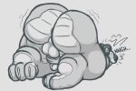 3_toes 4_horns anthro anus anus_peek autumz backsack balls big_balls big_butt big_feet butt cassel_(autumz) claws curling_toes dragon feet frenulum genital_raphe genitals glans grey_background gynomorph hand_on_penis horn huge_butt huge_hips huge_thighs humanoid_genitalia humanoid_penis intersex kneeling lying masturbation moan monochrome motion_lines multi_horn multicolored_body mythological_creature mythological_scalie mythology on_front on_ground overweight overweight_anthro overweight_gynomorph overweight_intersex pawpads penile penile_masturbation penis penis_grab penis_tip perineum raphe_(anatomy) reaching ridged_horn scales scalie scrotal_raphe shaded simple_background sketch snout solo solo_focus text thick_thighs toe_claws toes trans_(lore) trans_woman_(lore) two_tone_body ventral_scales vocalization wide_hips
