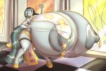 absurd_res anthro areola badgerben big_areola big_breasts big_nipples blues64 breasts clothing earth_pony equid equine female footwear friendship_is_magic grey_areola grey_body grey_hair grey_nipples hair hasbro hi_res horse huge_areola huge_breasts huge_nipples hyper hyper_breasts ineffective_clothing mammal marble_pie_(mlp) my_little_pony nipples nun nun_outfit pony purple_eyes solo thick_thighs