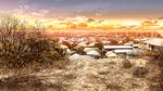  12_no_tsuki_no_eve building city game_cg minori nobody sunset 