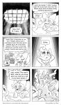 ambiguous_gender apologetic apology black_and_white bodily_fluids book bulbasaur chimchar claws combuskenisawesome comic comic_book ditto_(pokemon) duo elemental_creature english_text eyes_closed falling fangs feral flora_fauna fur gelatinous generation_1_pokemon generation_4_pokemon goo_creature group hands_behind_head hi_res kerchief light light_beam looking_up mammal monochrome nintendo plant pokemon pokemon_(species) pokemon_mystery_dungeon primate reclining sharp_teeth sigh speech_bubble spike_chunsoft splat splatter sunbeam sunlight sweat teeth text trio