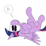  cutie_mark dialog equine female friendship_is_magic fur hair horn horse karpet-shark mammal my_little_pony plain_background pony purple_fur royalty solo text twilight_sparkle_(mlp) two_tone_hair white_background winged_unicorn wings 
