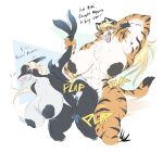 abs anthro anthro_on_anthro anthro_penetrated anthro_penetrating anthro_penetrating_anthro areola big_breasts black_stripes blonde_hair breasts cheek_tuft chest_tuft curvy_figure dialogue dullvivid english_text facial_tuft fangs felid female female_penetrated fin fish fur grey_areola grey_body grey_nipples grey_scales gynomorph gynomorph/female gynomorph_penetrating gynomorph_penetrating_female hair half-closed_eyes hi_res huge_breasts intersex intersex/female intersex_penetrating intersex_penetrating_female looking_pleasured mammal marine muscle_tone muscular muscular_anthro muscular_gynomorph muscular_intersex narrowed_eyes nipples nude onomatopoeia open_mouth open_smile orange_body orange_fur pantherine penetration penile penile_penetration penis_in_pussy ponytail scales sex shark sharp_teeth simple_background smile sound_effects striped_body striped_fur stripes tail tail_fin tail_grab teeth text tiger tuft vaginal vaginal_penetration voluptuous white_background white_body white_fur white_scales