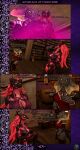 3d_(artwork) 5_fingers absurd_res agape_(petruz) anthro armwear artifact big_breasts black_body black_horn black_scales book bottomwear breasts castle chair clothed clothed_anthro clothed_female clothing comic cube_(object) dialogue digital_media_(artwork) dragon dress duo embrace_of_darkness english_text fantasy female fingers flower furniture glowing grey_body grey_scales grey_skin hair half_clothed hi_res horn huge_filesize humanoid_hands inside kala_(petruz) lamp library lizard long_hair magic magic_object magic_user melee_weapon multicolored_body multicolored_scales mythological_creature mythological_scalie mythology necromancer pale_eyes pink_body pink_eyes pink_hair pink_scales pink_skin plant red_eyes reptile scales scalie shield skirt solo source_filmmaker_(artwork) sword table text topwear tree walking weapon xpasha122x yellow_body yellow_scales yellow_skin