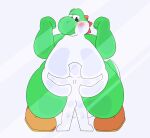 against_surface ambiguous_gender anthro arms_bent belly belly_smother belly_squish big_belly big_dom_small_sub big_tail blush boots clothing colored_sketch digital_drawing_(artwork) digital_media_(artwork) dinosaur dominant duo face_squish footwear green_yoshi half-closed_eyes happy hi_res hug huge_belly huge_tail huge_thighs hugging_belly human larger_ambiguous looking_down_at_another male male/male mammal mario_bros narrowed_eyes nintendo on_glass overweight prehistoric_species rear_view reptile scalie shoes size_difference sketch smaller_ambiguous smothering spikes squish standing sugar_but_nsfw tail thick_thighs thigh_squish tiptoes yoshi