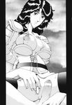  anus big_breasts breasts female hokuto_no_ken large_breasts mamiya monochrome penis pubic_hair pussy 