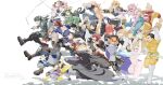  6+boys 6+girls absurdres aoyama_yuga ashido_mina asui_tsuyu bakugou_katsuki black_hair black_sclera blonde_hair bodysuit boku_no_hero_academia cape character_request check_character colored_sclera colored_skin commentary frog_girl green_bodysuit hagakure_toru highres iida_tenya jiro_kyoka kaminari_denki kirishima_eijiro koda_koji long_hair midoriya_izuku mineta_minoru multiple_boys multiple_girls ojiro_mashirao pakupaku_keema pink_skin sato_rikido sero_hanta shoji_mezo todoroki_shoto tokoyami_fumikage uraraka_ochaco yaoyorozu_momo yellow_cape 