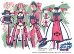  black_panties cleavage_cutout closed_eyes corset hair_ribbon hairband kamen_rider kamen_rider_dcd kamen_rider_decade logo long_hair mask outstretched_arms panties pink_eyes pink_hair ponytail ribbon rider-tan shisaki_tayu skirt solo underwear 