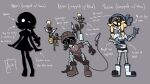  4_fingers 5_fingers alternate_universe blade boots brown_boots brown_clothing brown_footwear clothing female fingers footwear glitch_productions hat headgear headwear hi_res horn human humanoid khan_(murder_drones) lumineary-arts machine male mammal mechanical_arm mechanical_leg murder_drones nori_(murder_drones) not_furry robot robot_humanoid shoes tail tail_blade tailed_humanoid tessa_(murder_drones) weapon_tail worker_drone 
