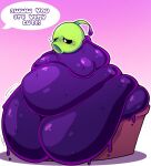 2023 belly big_belly big_moobs black_sclera bodily_fluids buttersita colored deep_navel dialogue digital_media_(artwork) electronic_arts elemental_creature elemental_humanoid english_text flora_fauna goo_peashooter_(pvz) green_body green_hair hair hi_res huge_belly humanoid hyper hyper_belly leaf leaf_hair male moobs morbidly_obese morbidly_obese_humanoid morbidly_obese_male navel not_furry obese obese_humanoid obese_male overweight overweight_humanoid overweight_male peashooter_(pvz) pink_background plant plant_hair plant_humanoid plant_pot plants_vs._zombies popcap_games potted_plant pseudo_hair purple_body shaded simple_background siphon_(anatomy) slime solo speech_bubble sweat sweatdrop talking_to_another text three-quarter_view white_eyes