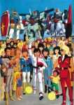  1970s_(style) 1980s_(style) 6+boys 6+girls absolutely_everyone aeug amuro_ray artist_request astonaige_medoz beam_cannon beecha_oleg beltorchika_irma black_eyes black_gloves black_hair blonde_hair blue_hair boots bright_noa brown_hair chara_soon child clenched_hand closed_mouth dark-skinned_female dark-skinned_male dark_skin earth_federation elle_vianno elpeo_puru emary_ounce emma_sheen everyone fa_yuiry fingerless_gloves four_murasame fraw_bow glemy_toto gloves gottn_goh green_eyes green_pants gundam gundam_team gundam_zz haman_karn hand_on_own_hip haro hayato_kobayashi henken_bekkener highres ino_abbav jerid_messa judau_ashta kai_shiden kamille_bidan katz_kobayashi leina_ashta lila_milla_rira long_sleeves mashymre_cello mecha mecha_pilot_suit military_uniform milly_childer mineva_lao_zabi mirai_yashima mobile_suit mobile_suit_gundam mondo_agake mouar_pharaoh multiple_boys multiple_girls neo_zeon normal_suit_(gundam) open_mouth orange_hair pants paptimus_scirocco poster_(medium) promotional_art quattro_bajeena qum raised_fist rasara_moon reccoa_londe red_boots red_gloves red_hair retro_artstyle robot rosamia_badam roux_louka rx-78-2_gundam sarah_zabiarov sayla_mass scan science_fiction shield shinta_(gundam) shirt short_hair short_sleeves sleeveless smile sunglasses titans_(gundam) torres_(gundam) v-fin white_pants wong_lee yazan_gable yellow_boots yellow_shirt zeta_gundam zeta_gundam_(mobile_suit) zz_gundam 