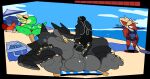 2025 4_toes alligator alligatorid animated anthro anus balls barazoku beach beach_chair big_balls big_breasts big_butt big_penis bikini bikini_thong blonde_hair bodily_fluids bottomwear breasts butt canid canine clothed clothing cooler crocodilian crop_top cum cum_everywhere cum_explosion cum_on_balls cum_on_chest cum_on_feet cum_on_ground cum_on_leg danzer_(reptilligator) day digital_media_(artwork) dragon erection excessive_cum excessive_genital_fluids feet female fox fur genital_fluids genitals hair hat headgear headwear huge_balls huge_penis hybrid light looking_back lucy_swallows male mammal masturbation messy metal_detector muscular muscular_male mythological_creature mythological_scalie mythology nude orange_body outside partially_submerged penis public puffy_anus ram_(reptilligator) red_body reptile sand scalie seaside shirt shorts sitting smile solo_focus soups_(superiorfox) sun_hat sunlight superiorfox surprised_expression swimwear tail teeth thick_thighs thong toes tongue tongue_out topwear two-piece_swimsuit underwear urethral_bulge water