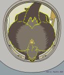 anthro anus backsack balls body_hair butt butt_focus butt_hair echo_(game) echo_(series) echo_project genitals glans hi_res humanoid_genitalia humanoid_penis john_q._psychic low-angle_view male mammal mustelid otter peeing penis perineum pink_anus sitting solo sydney_bronson toilet toilet_use worm&#039;s-eye_view