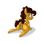  anthro anus balls brown_hair cheese_sandwich_(mlp) equine friendship_is_magic fur goombells green_eyes hair horse inviting looking_at_viewer looking_back male mammal my_little_pony orange_fur solo spreading 
