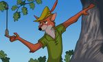  canine disney fox male mammal robin_hood robin_hood_hat 