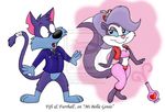  anthro cat clothed clothing feline female fifi_la_fume fumes furrball i_dream_of_jeannie jacket kikerodz male mammal parody perfume skunk tiny_toon_adventures tiny_toons warner_brothers watermark 