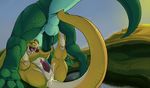  anal_insertion anal_penetration anthro anthro_on_feral anus balls bestiality claws cum cum_in_ass cum_in_mouth cum_inside dragon duo erection feral gay genital_slit green_dragon green_penis green_scales handjob huge_penis insertion interspecies lying male morca on_back open_mouth penetration penis raised_tail red_penis scalie sex slit spread_legs spreading tail_sex tapering_penis thick_penis tongue yellow_dragon yellow_scales 