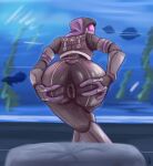 absurd_res alien anus_outline aquarium bioware butt camel_toe clothed clothing electronic_arts female fish_tank fully_clothed furniture genital_outline hi_res humanoid imminent_facesitting mask mass_effect pillow presenting presenting_hindquarters pussy_outline quarian solo spread_butt spread_vulva spreading spreading_own_pussy tali&#039;zorah tarkish vivarium