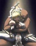  1girl ahoge ardnades arms_behind_head arms_up bald bangs bar_censor bdsm belt blonde_hair bodysuit bondage bound breast_grab breasts censored chain clothed_female_nude_male cum cum_in_pussy drooling empty_eyes fat fat_man fate/extra fate/extra_ccc fate_(series) full-length_zipper gloves grabbing green_eyes hetero inverted_nipples large_breasts licking lock looking_at_viewer navel nero_claudius_(bride)_(fate) nero_claudius_(fate)_(all) nipples nude open_clothes open_mouth overflow padlock parted_lips penis pointless_censoring puffy_nipples saliva sex short_hair solo_focus spread_legs sweat tears torn_clothes torso_grab tsurime unzipped vaginal veil white_bodysuit zipper 