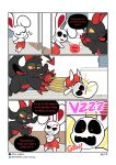absurd_res ambiguous_gender anthro bathroom chikn_nuggit comic dialogue digital_media_(artwork) dragon duo english_text fur fwench_fwy_(chikn_nuggit) hi_res iscream_(chikn_nuggit) lagomorph leporid mammal mythological_creature mythological_scalie mythology nonbinary_(lore) public_restroom rabbit restroom_stall scalie smile tail text the_sheepl