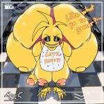 2025 all_fours animatronic areola artist_name avian beakless bib big_areola big_breasts big_butt big_nipples big_penis bird black_sclera blonde_hair blush blush_stickers breasts butt camera_view cellulite chicken clothing english_text eyelashes first_person_view five_nights_at_freddy&#039;s five_nights_at_freddy&#039;s_2 galliform gallus_(genus) genitals glowing glowing_eyes gynomorph hair head_tuft hi_res huge_breasts huge_butt huge_penis huge_thighs humanoid_genitalia humanoid_penis hyper hyper_butt hyper_thighs intersex machine narrowed_eyes nipples noseless onomatopoeia panties penis phasianid pink_areola pink_clothing pink_nipples pink_panties pink_underwear robot rosy_cheeks scottgames signature solo sound_effects spectatostudios text thick_thighs toy_chica_(fnaf) tuft underwear watermark white_eyes yellow_body