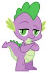  absurd_res alpha_channel dragon friendship_is_magic green_eyes hi_res looking_at_viewer male masemj my_little_pony solo spike_(mlp) young 