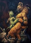  breasts digitigrade duo female gnoll hyena interspecies kobold leg_grab lizard male mammal nude penetration penis pussy reptile scale_(artist) scalie sex size_difference standing straight vaginal vaginal_penetration 