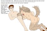  anthro breasts butt canine duo female fur hair human long_hair male mammal plain_background sex spreading straight transformation white_background wolf 