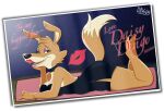 alpha_channel anthro autograph blinky_bill_(series) bracelet breasts canid canine canis character_signature choker clothed clothing curvy_figure daisy_dingo date digital_media_(artwork) dingo dragonboy618 dress eyeshadow female footwear fur hi_res high_heels jewelry kiss_mark legs_up light lipstick looking_at_viewer lying makeup mammal moonlight necklace on_front open_mouth photo seductive shoes signature simple_background smile solo star tail transparent_background