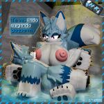 1:1 absurd_res anthro blender_(artwork) breast_size_difference breasts butt claws digital_media_(artwork) dominant dominant_female female hesneyr_kamu hi_res male markings mommy_kink mother_(lore) parent_(lore) paws pinup pose roblox roblox_skin robloxian sexy_eyes sharkyfur