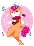 feline female hair_bow happy littlest_pet_shop mammal musical_note ranchinggal solo sugar_sprinkles ukulele 