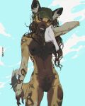  2025 african_wild_dog anthro areola artist_name athletic athletic_anthro athletic_female baseball_cap beaded_jewelry beads belly_chain belly_tuft bracelet breasts brown_body brown_fur brown_hair canid canine clothing cross_pendant digital_media_(artwork) ear_piercing ear_ring facial_piercing female finger_rings fur furgonomic_headwear furgonomics grin hair hale. hat hat_only headgear headgear_only headwear headwear_only holding_object holding_towel hoop_ear_ring inner_ear_fluff jewelry long_hair looking_at_viewer mammal mari_(akachi) mostly_nude multicolored_body multicolored_fur necklace nipples nose_piercing nose_ring orange_eyes piercing portrait ring_piercing sky smile solo tail tan_body tan_fur teeth_showing text thigh_gap three-quarter_portrait towel tuft vulva 