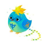  alternate_form anchor_tattoo bird blonde_hair blue_fur claws marco_(one_piece) one_piece pikaole simple_background sparkle tail tattoo white_background 