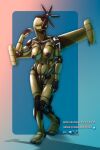 2:3 absurd_res black_nipples breasts cross digital_drawing_(artwork) digital_media_(artwork) digital_painting_(artwork) drqube female green_body hi_res iron_cross living_machine looking_up machine metal metallic_body nipples nude nude_anthro nude_female painting_(artwork) robot rotor simple_background smile solo solo_focus solo_in_panel text vulva wings
