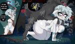  absurd_res anthro bad_end blue_hair canid canine canis duo female feral forced hair hi_res magic_user mai male male/female mammal rape ri_denueth sex tattoo white_body witch wolf 