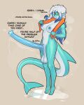 2025 3sdice 5_fingers 5_toes absurd_res animal_genitalia animal_penis anthro balls big_balls big_penis blue_highlights blue_nipples blue_penis bodily_fluids bracelet breasts dialogue digital_media_(artwork) dripping english_text equine_genitalia equine_penis erection excessive_sweat feet fingers fish flared_penis frosty_(sharky) genital_fluids genitals gynomorph hair hi_res highlights_(coloring) huge_penis humanoid_feet hyper hyper_genitalia hyper_penis intersex jewelry long_hair marine musk musk_clouds navel nipples nude open_mouth penis plantigrade precum precum_drip puddle shark simple_background smelly solo sweat sweaty_genitalia tail text throbbing tiptoes toes towel towel_around_neck vein veiny_penis
