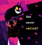  2025 anthro black_background black_body deer deltarune dess_holiday domestic_cat duo felid feline felis female feral flyingsnake friend_(deltarune) heterochromia hi_res horn mammal new_world_deer plant reindeer simple_background text tree undertale_(series) 
