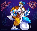 absurd_res anthro attribute_theft balls big_balls big_penis canid canine duo genitals hi_res huge_balls huge_penis hyper hyper_balls hyper_genitalia hyper_penis kooper_(koopershiba) magic_bondage male male/male mammal muscular penis size_difference size_theft symmhusky xaff
