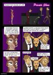 absurd_res anthro antlers beastars black_nose bra breasts brown_body brown_fur brown_hair brown_mane butt cervine clothed clothed_anthro clothed_female clothed_male clothing comic cosmo_(beastars) deer deskmaniac dialogue english_text eye_scar eyewear facial_scar felid female free_(beastars) fur giraffid glasses group hair hi_res horn ibuki_(beastars) lion louis_(beastars) male mammal mane okapi page_number pantherine panties red_body red_deer red_fur scar speech_bubble standing striped_body striped_fur stripes suit tail tan_body tan_fur text underwear walking wearing_glasses white_body white_fur